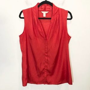 Banana Republic Red Sleeveless Top
